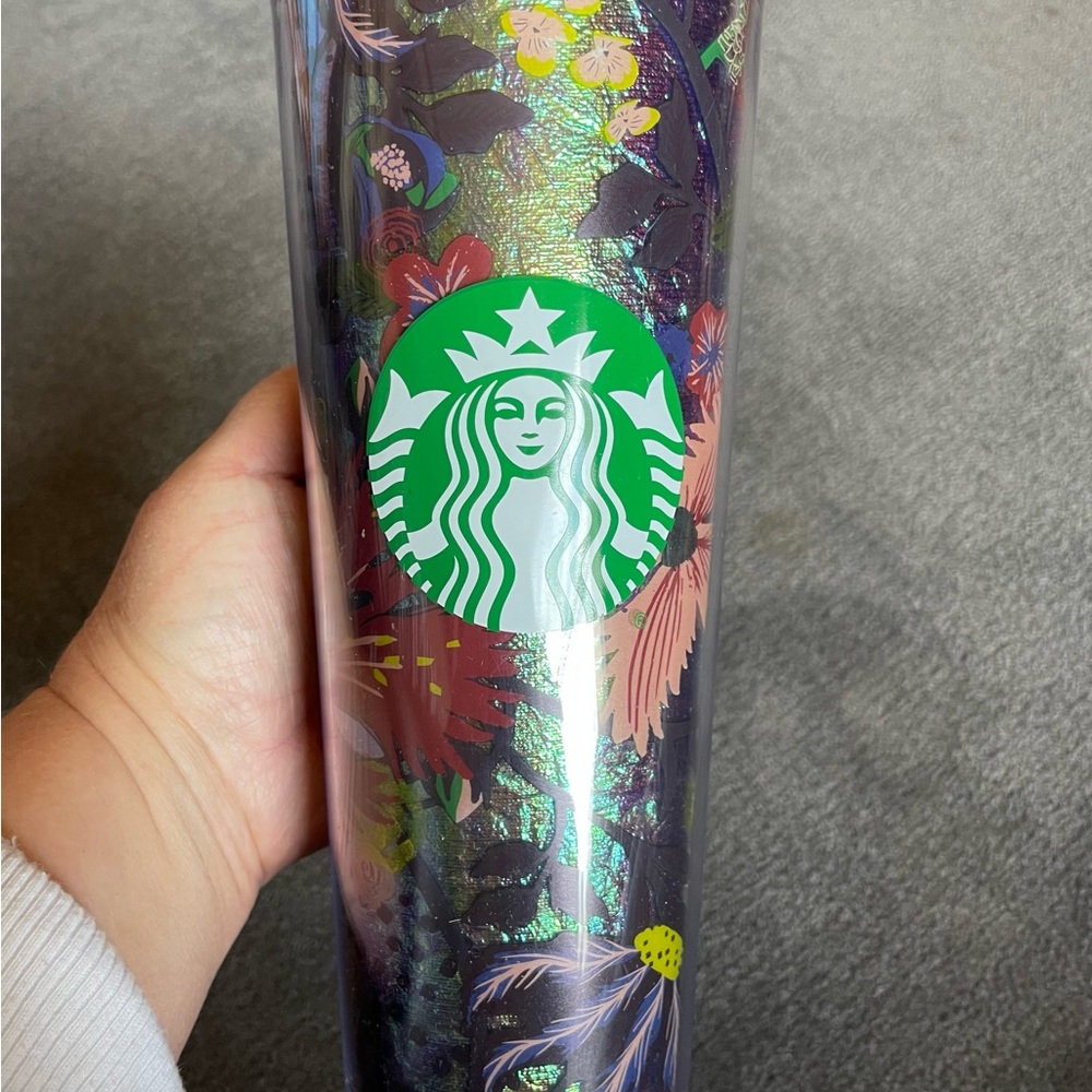 Starbucks Fall 2021 Rising Floral Foil tumbler
